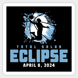 Total Solar Eclipse 2024 Basketball Sticker